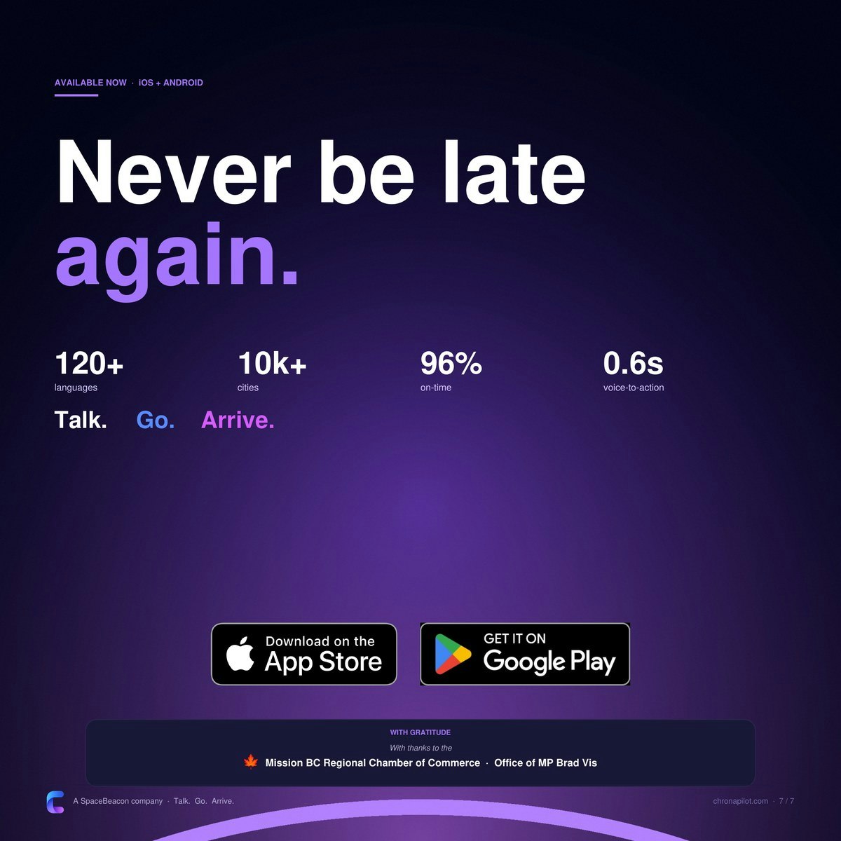 ChronaPilot — Never be late again. gallery image