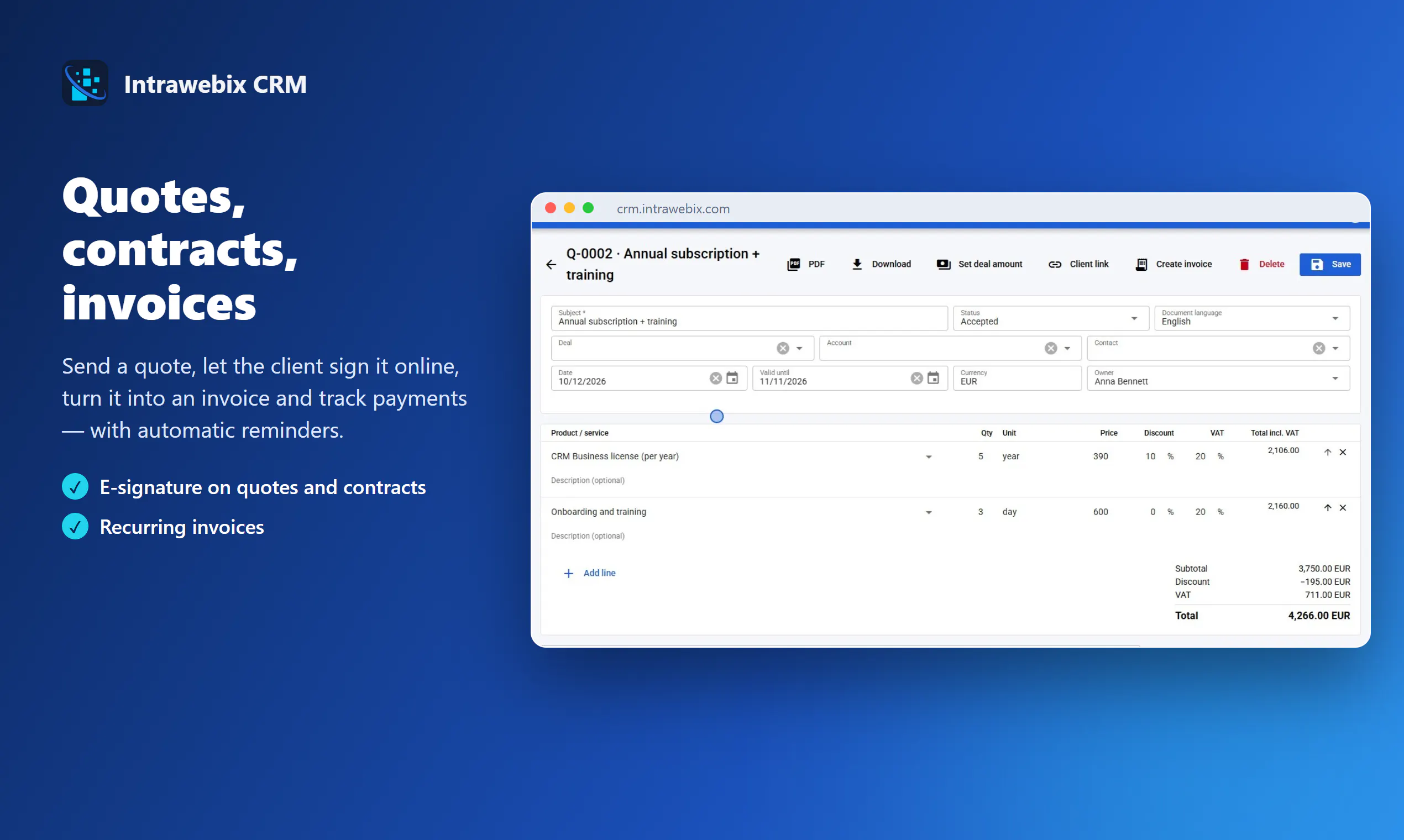 Intrawebix CRM gallery image