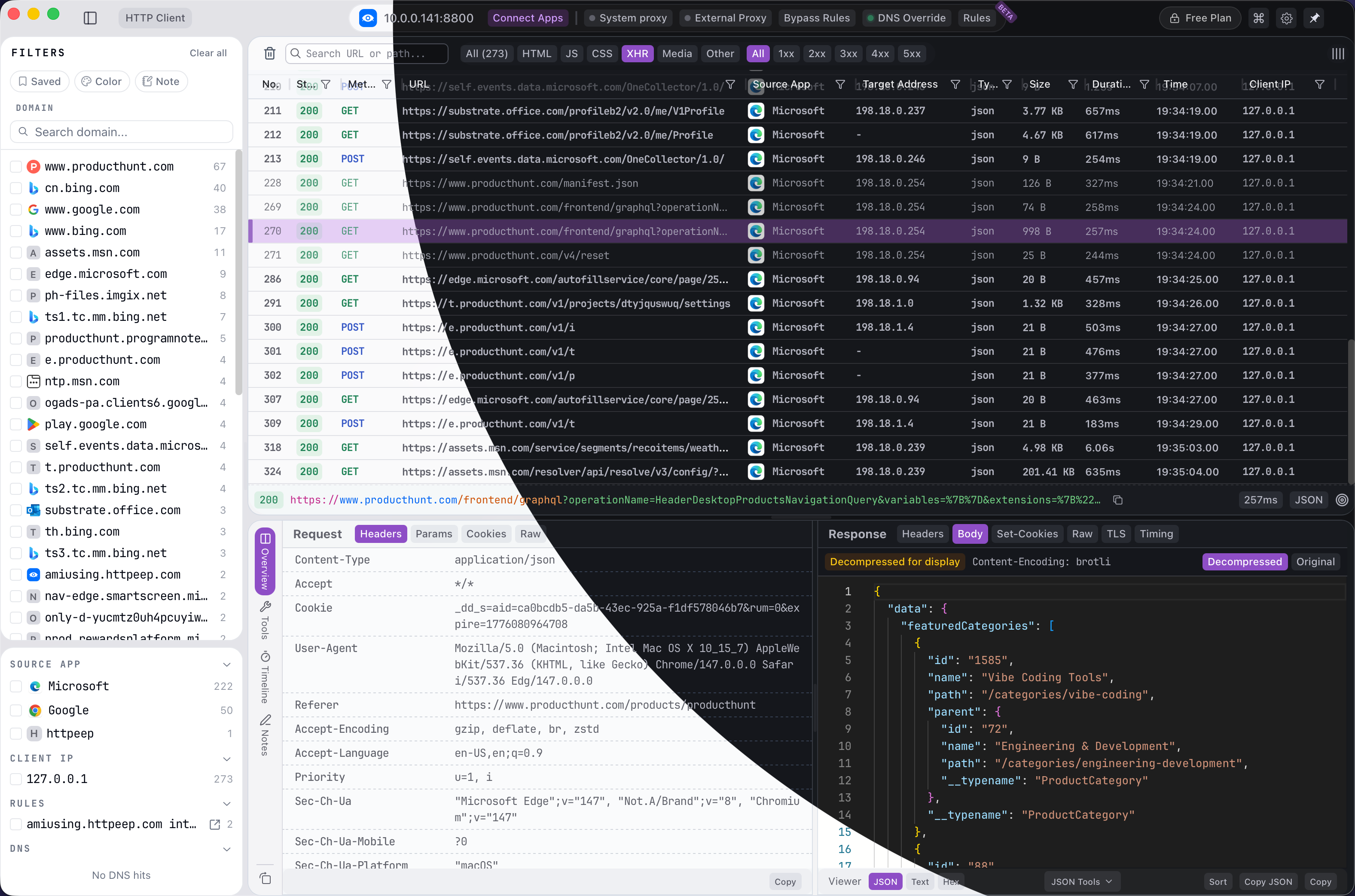 HTTPeep gallery image