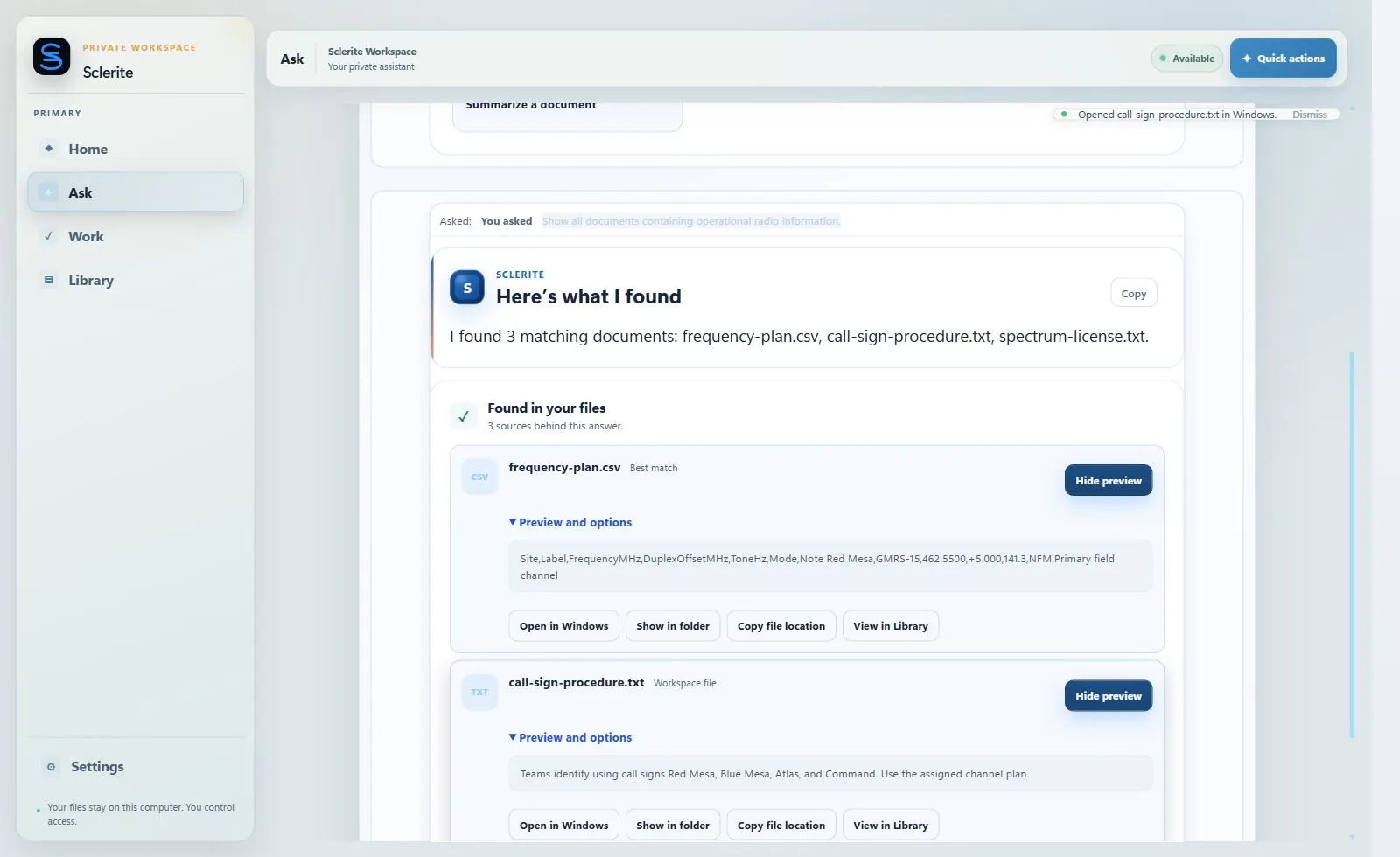 Sclerite screenshot