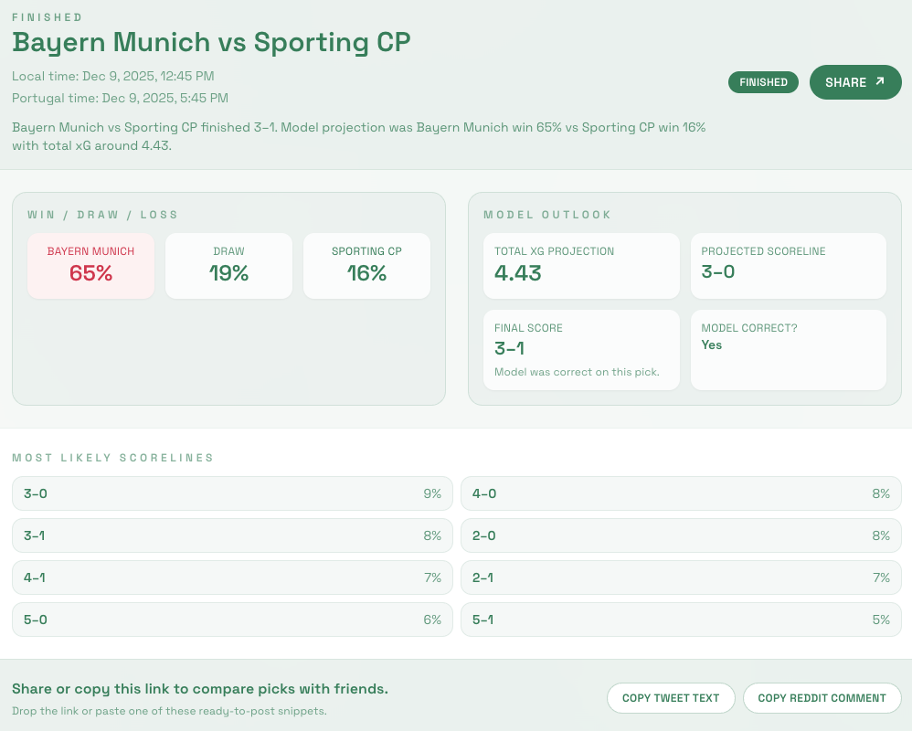 SportingCP.ai - Screenshot 3 showing product features and functionality