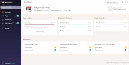 Webthrust SEO Tool gallery image