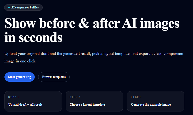 before after picture maker - Screenshot 2 showing product features and functionality