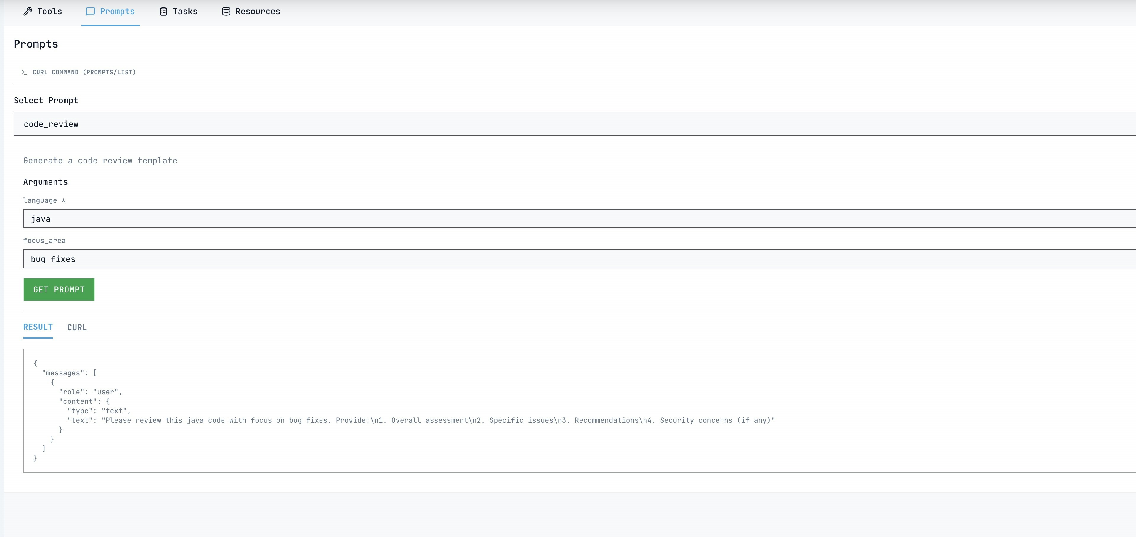 MCP Workbench gallery image
