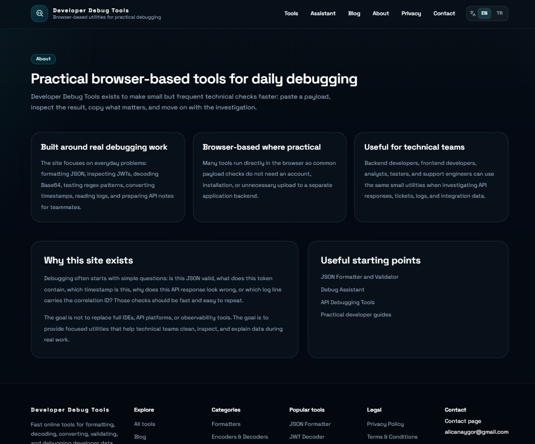 Developer Debug Tools gallery image