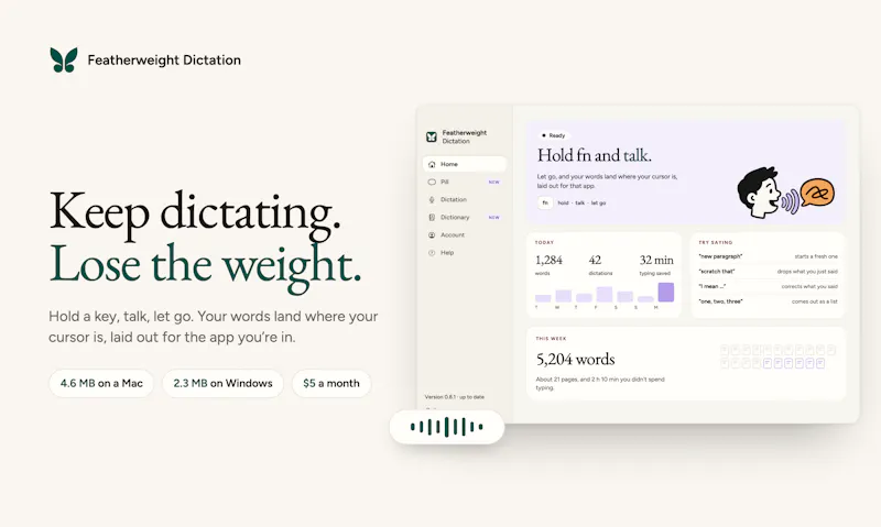 Featherweight Dictation screenshot 3