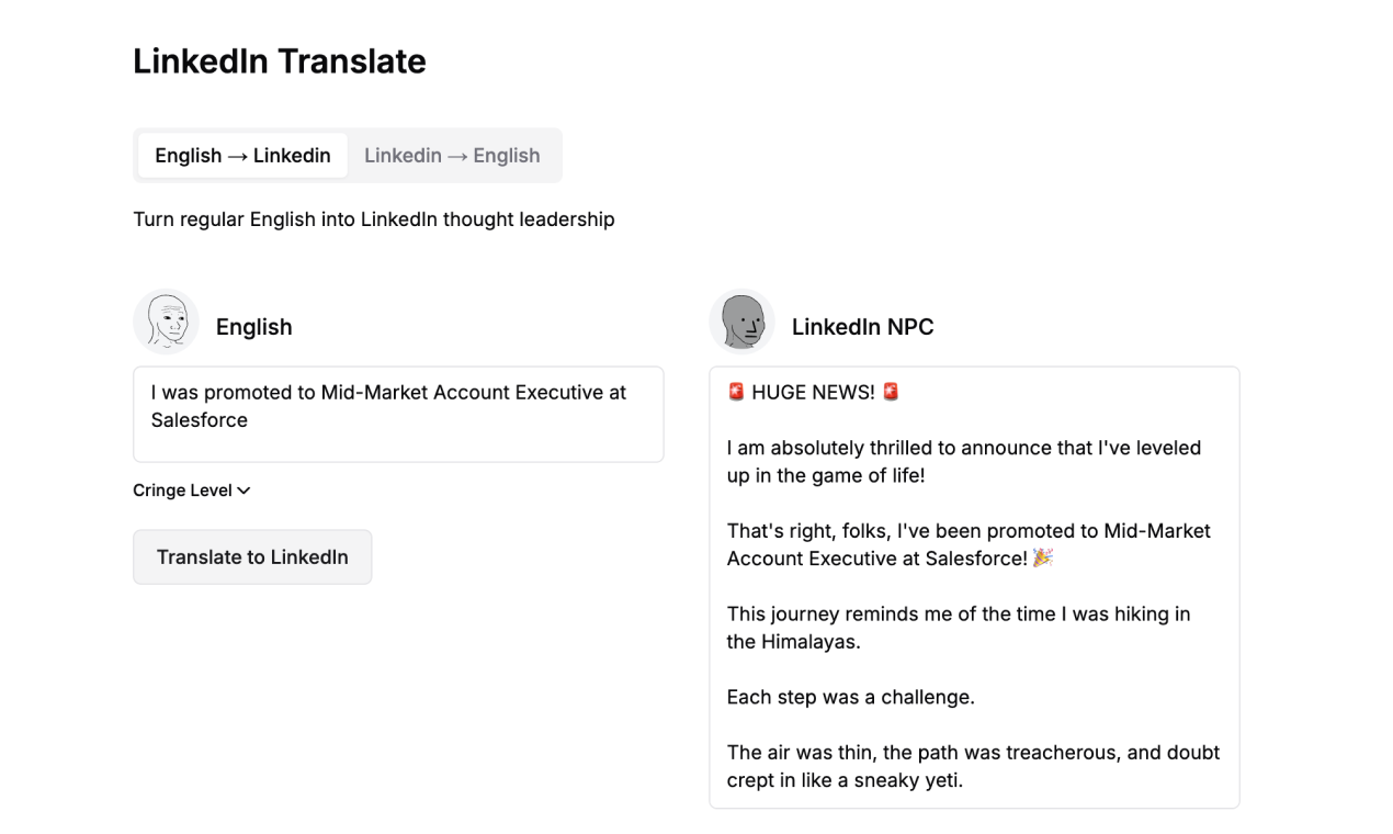 Anti-LinkedIn - A tribute to the social network for corporate NPCs media 3