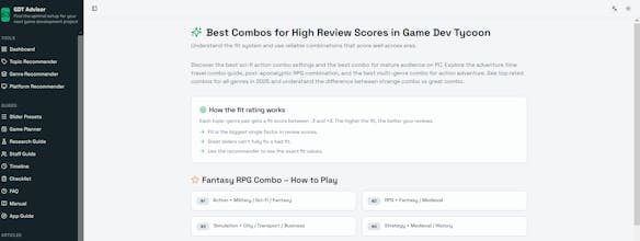 Game Dev Tycoon Advisor gallery image