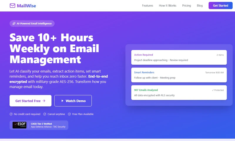 MailWise screenshot 2