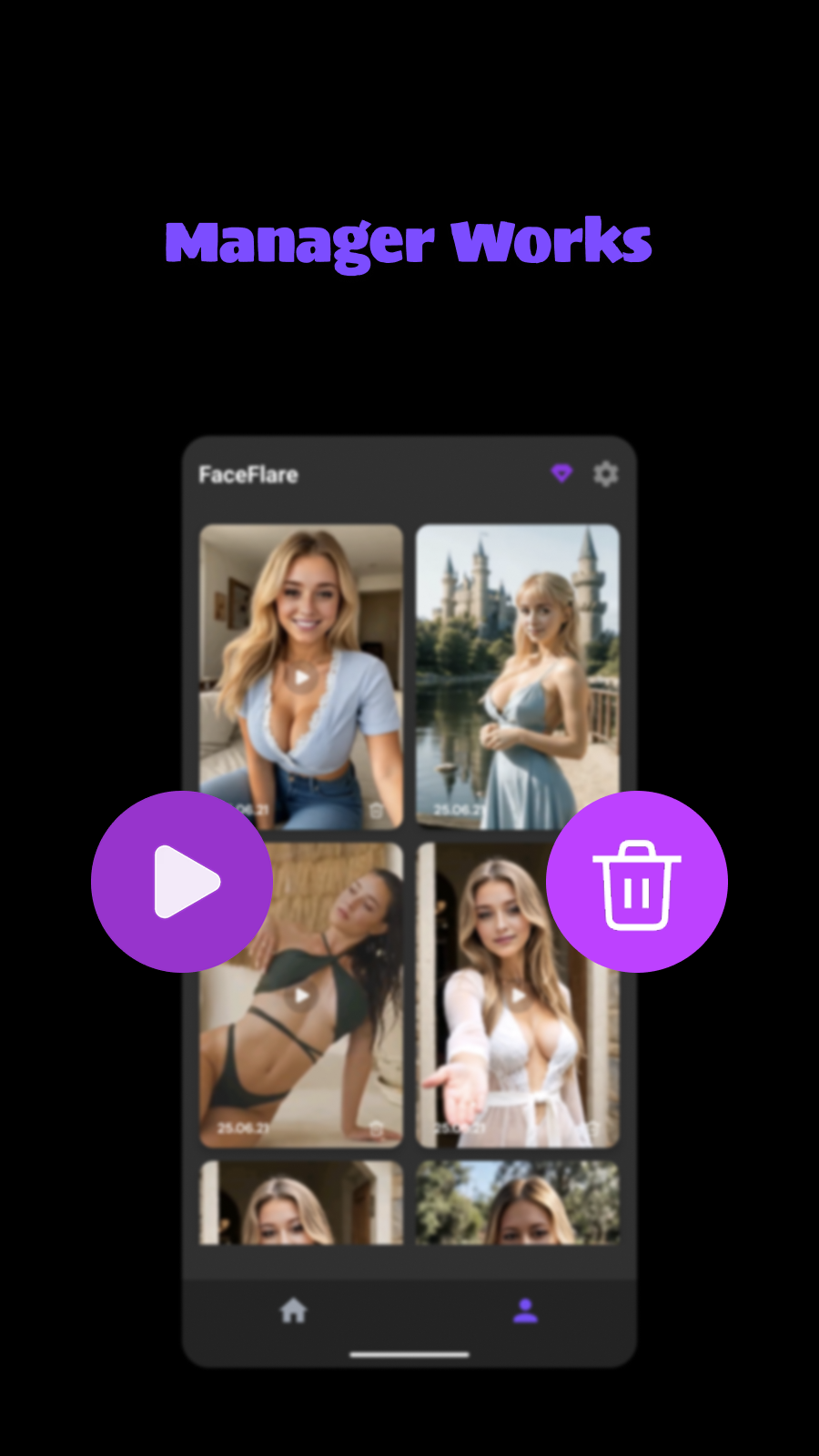 Media Faceflare - Công cụ hoán đổi mặt AI - Công cụ hoán đổi mặt AI cho Android, được xử lý cục bộ. 6