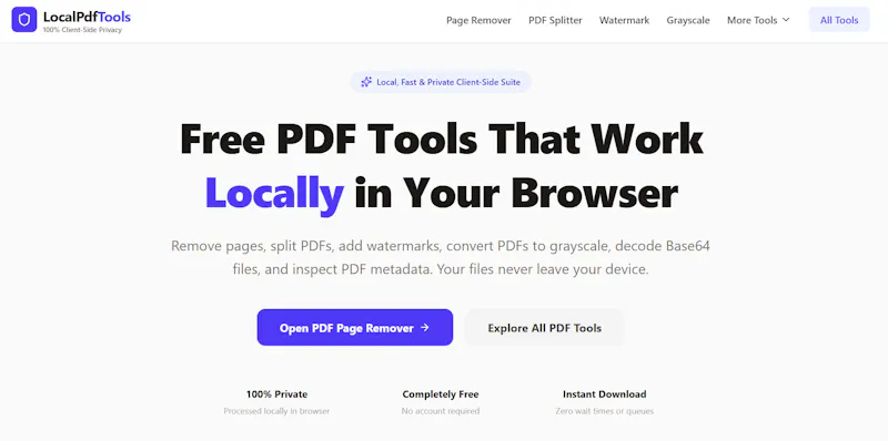 Local PDF Tools screenshot 1