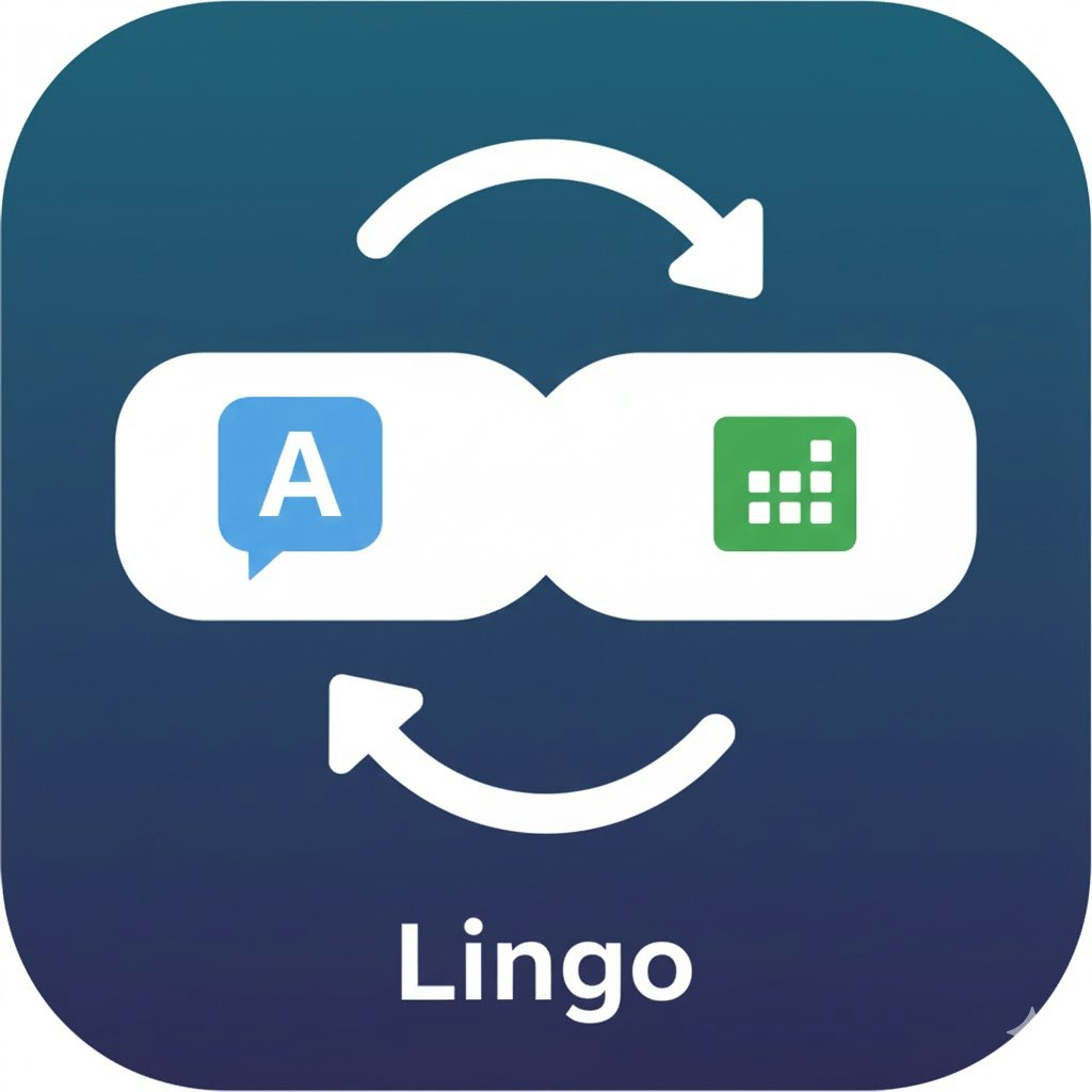 LingoLink Sync - Product Hunt launch logo and brand identity