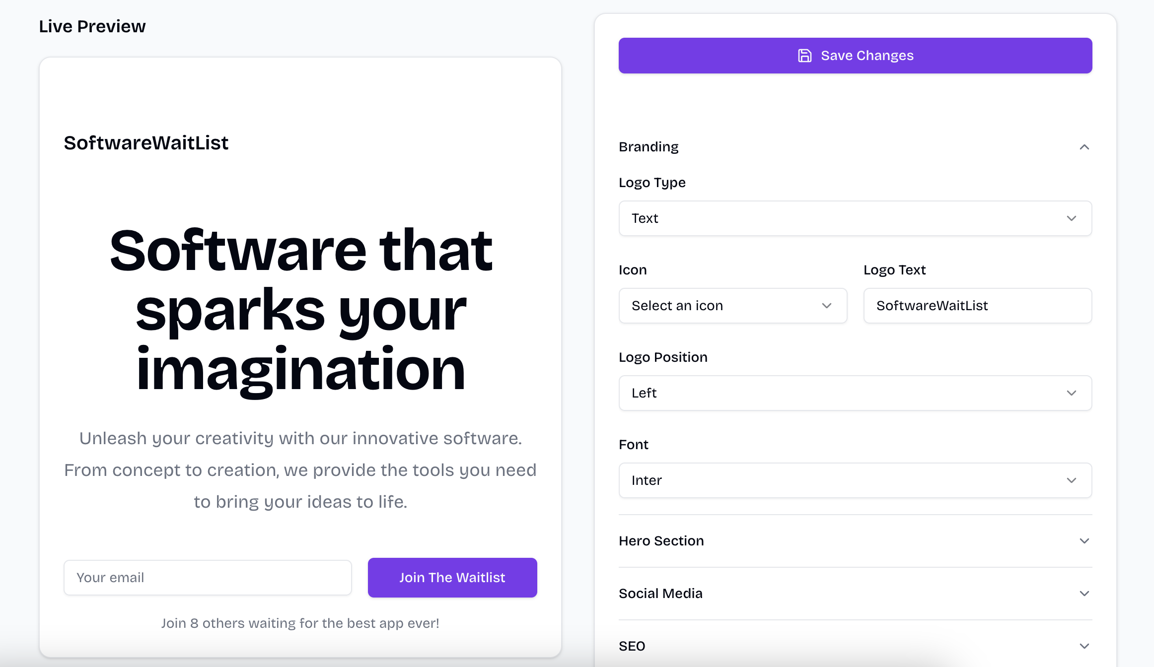 Waitlistgenie - Crea bellissime pagine di waitlist in pochi minuti media 4
