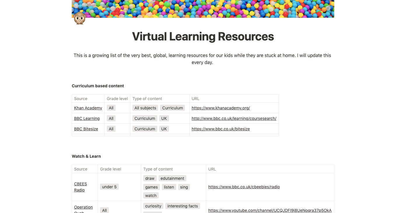 Virtual Learning Resources for Kids gallery image