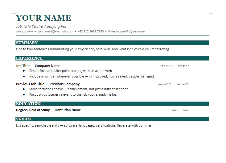 ATS-Friendly Resume Template Pack gallery image