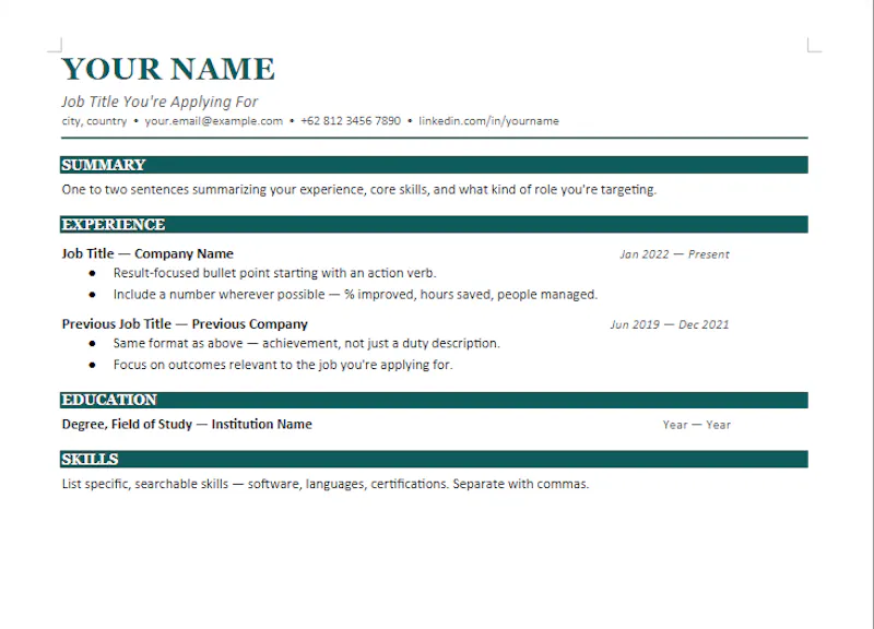 ATS-Friendly Resume Template Pack screenshot 1