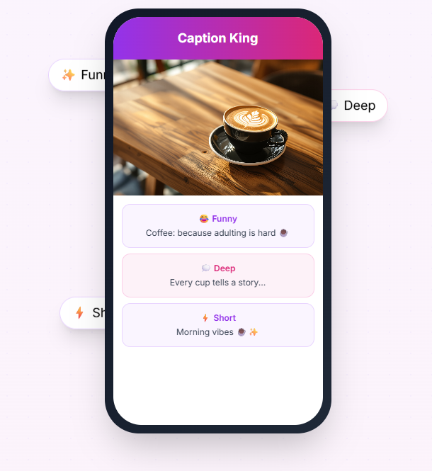 Caption King - Screenshot 3 showing product features and functionality