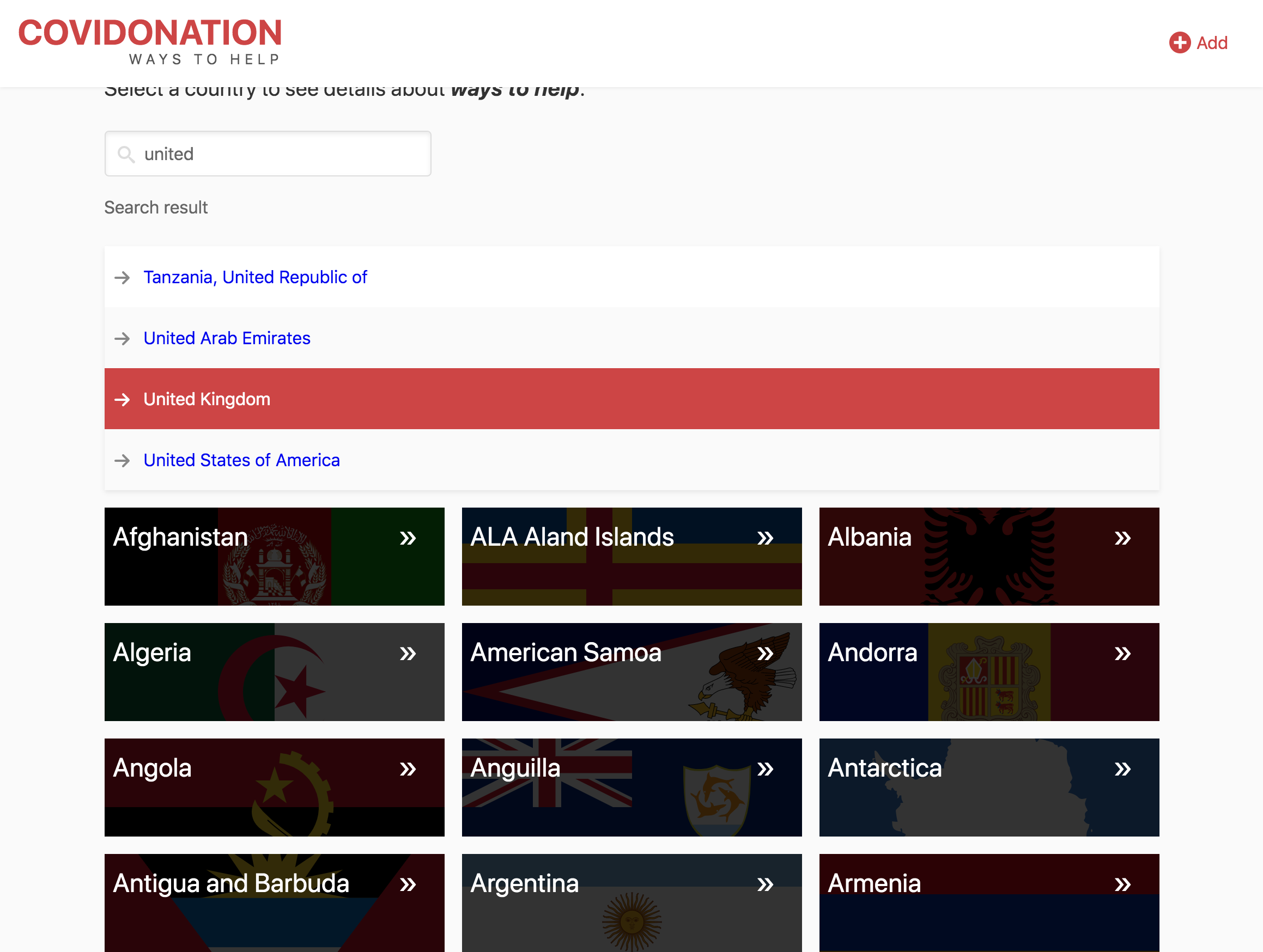 Covidonation.com gallery image