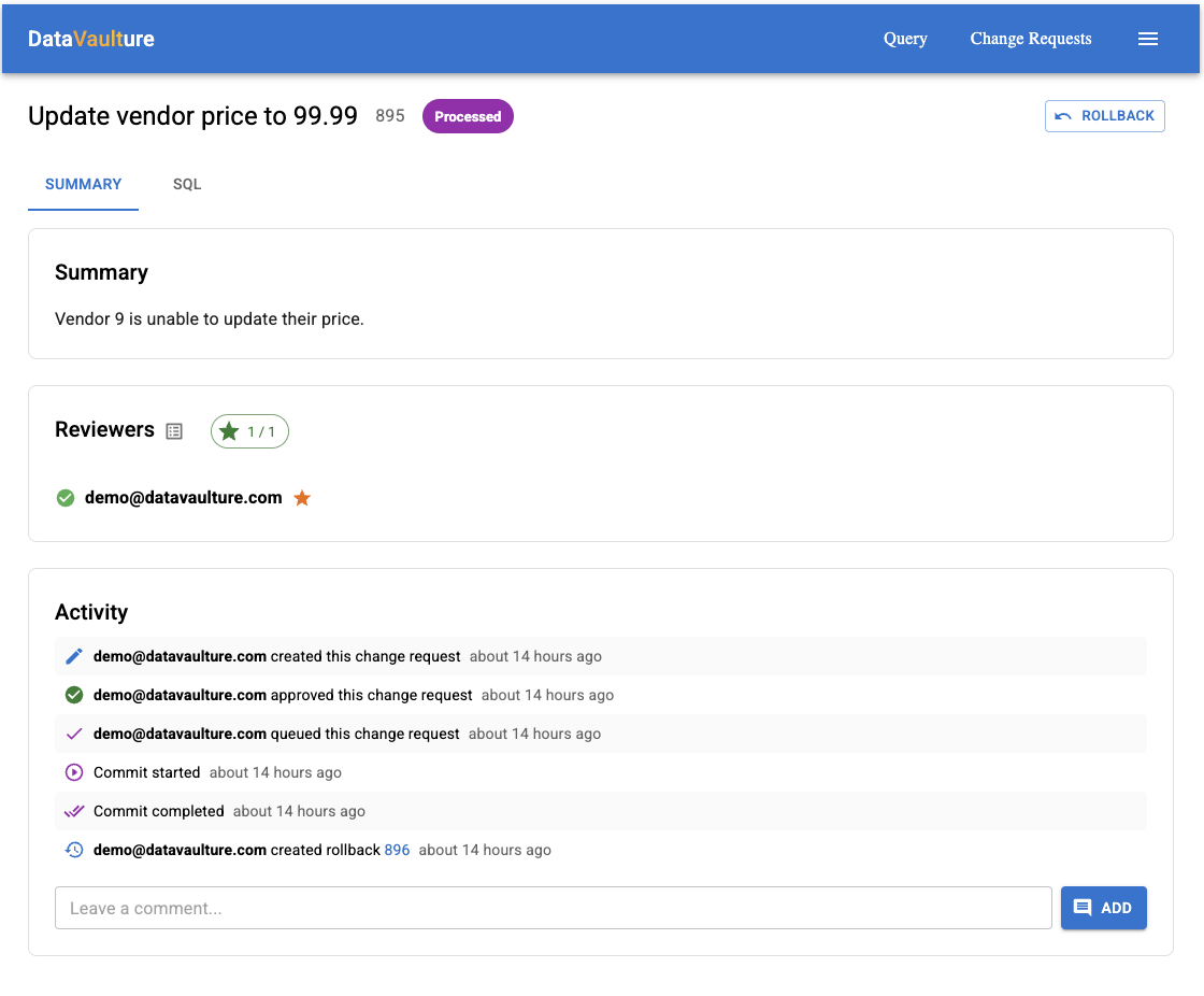 DataVaulture - Screenshot 2 showing product features and functionality