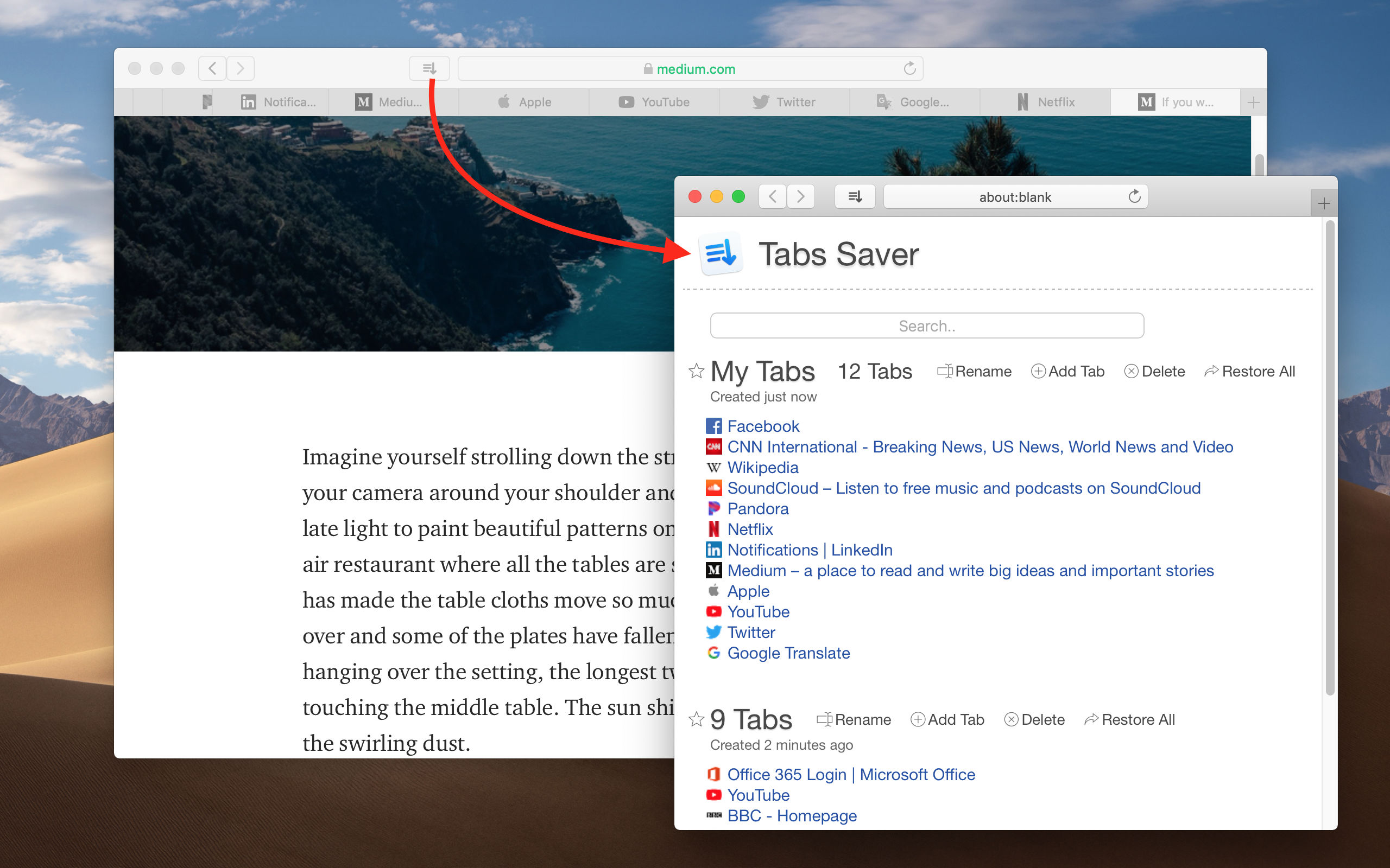 Tabs Saver for Safari gallery image
