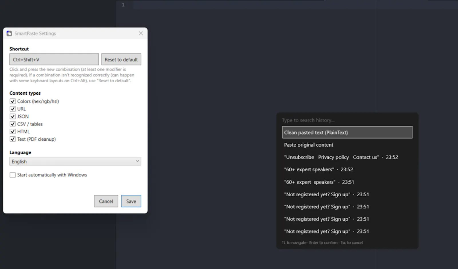SmartPaste screenshot 3