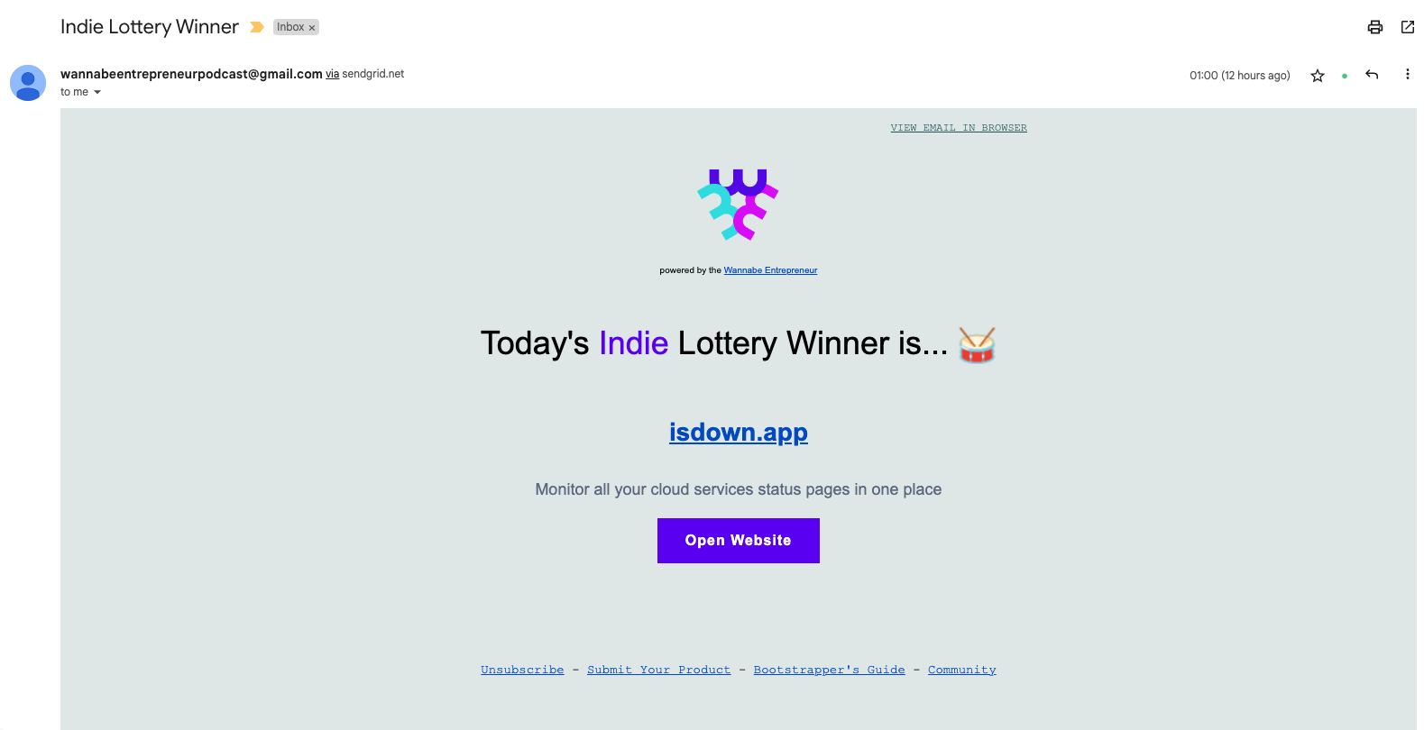 Loteri indie media 2