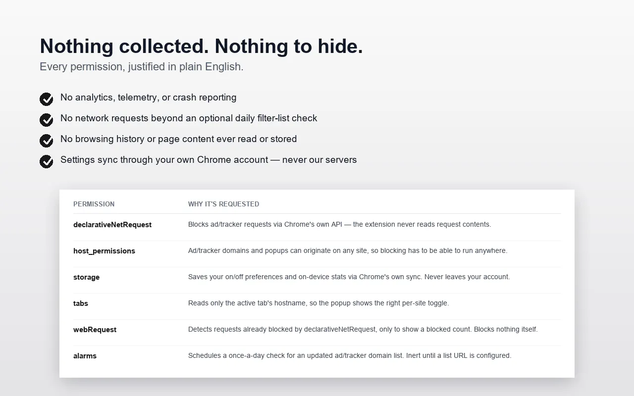 Jas AdBlock - Block Ad, trackers, popups gallery image