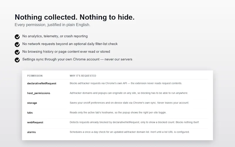 Jas AdBlock - Block Ad, trackers, popups screenshot 5