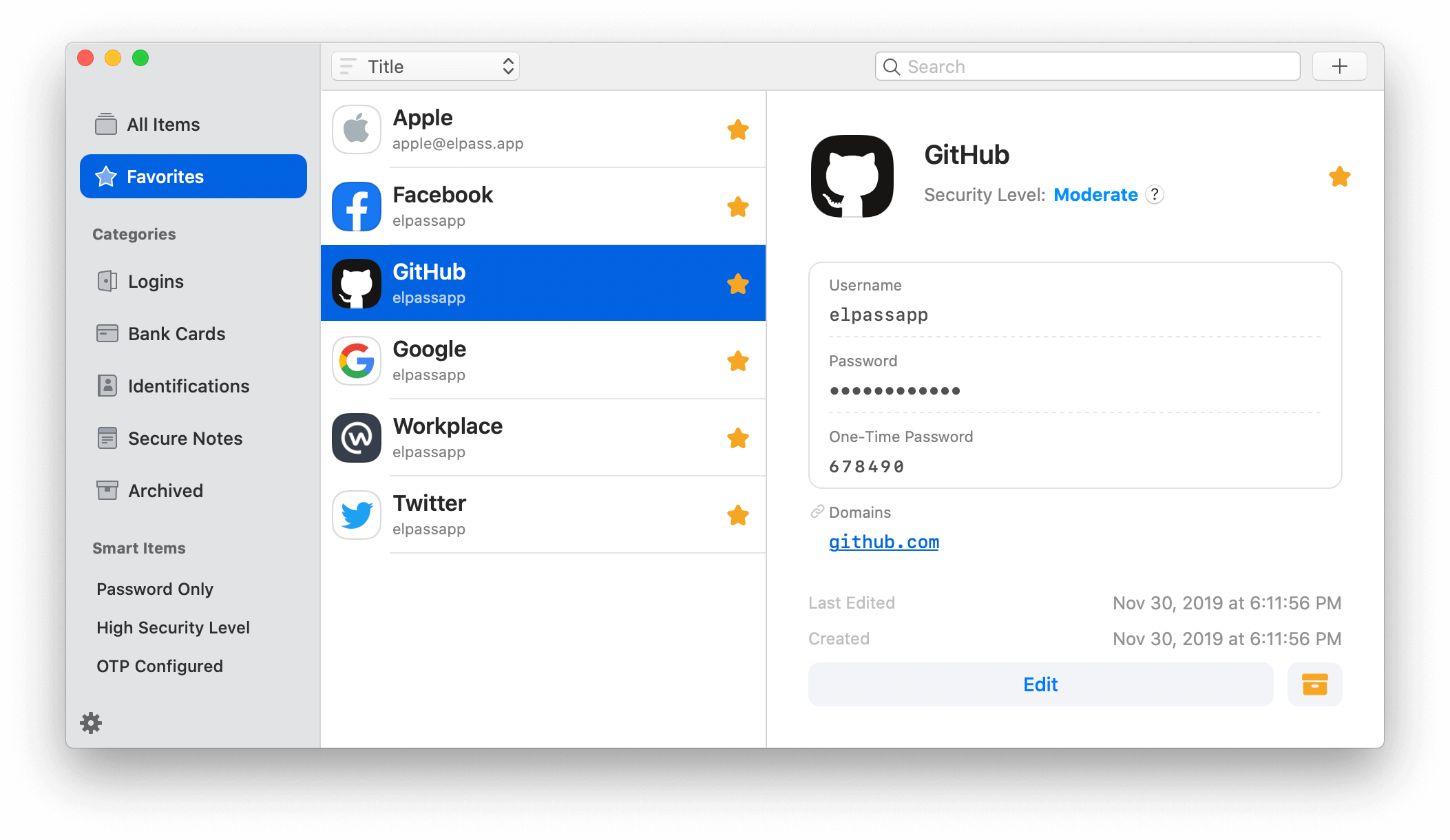 Elpass Mac & iOS gallery image