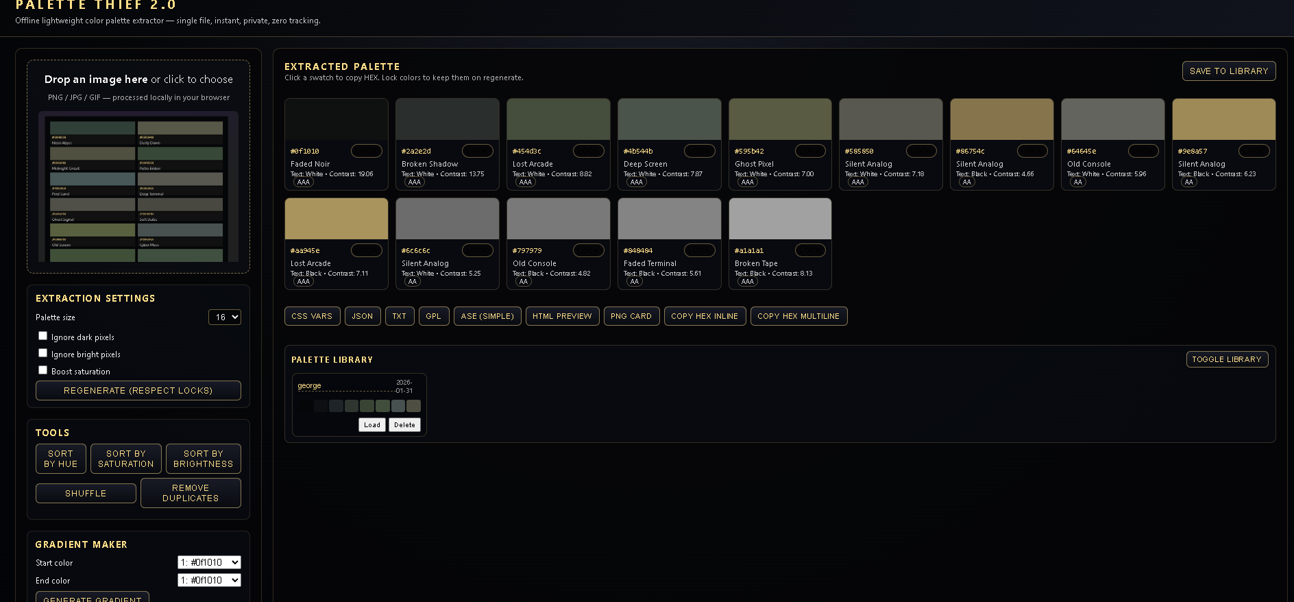 Palette Thief Ultimate - Screenshot 3 showing product features and functionality