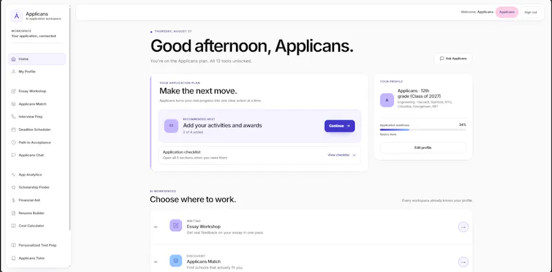 Applicans screenshot 1