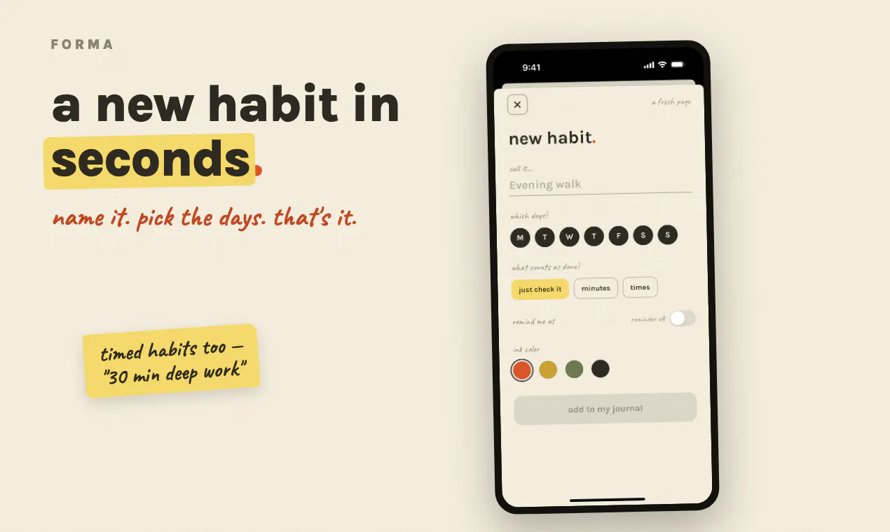 Forma: Habit Tracker gallery image