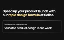 Sollas - Get Product design in one week media 2