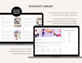 Fitness Tracker Notion Template gallery image