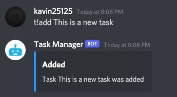 Discord Task Manager Bot gallery image