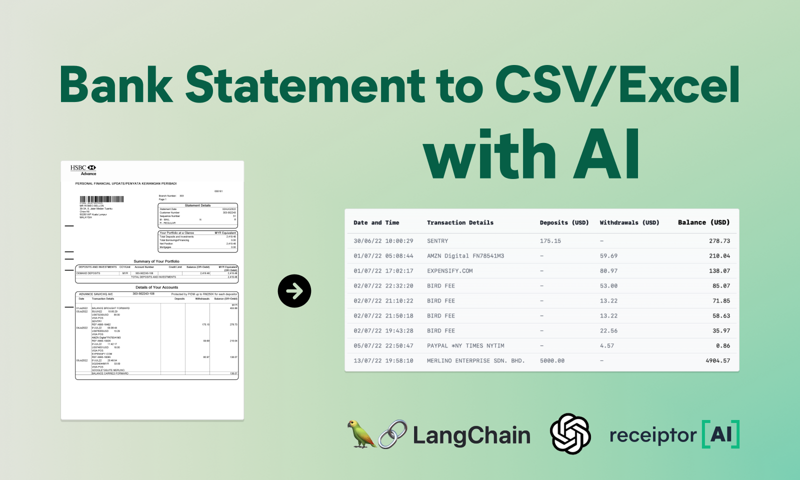 银行对CSV/Excel的声明 -  AI解析器媒体1
