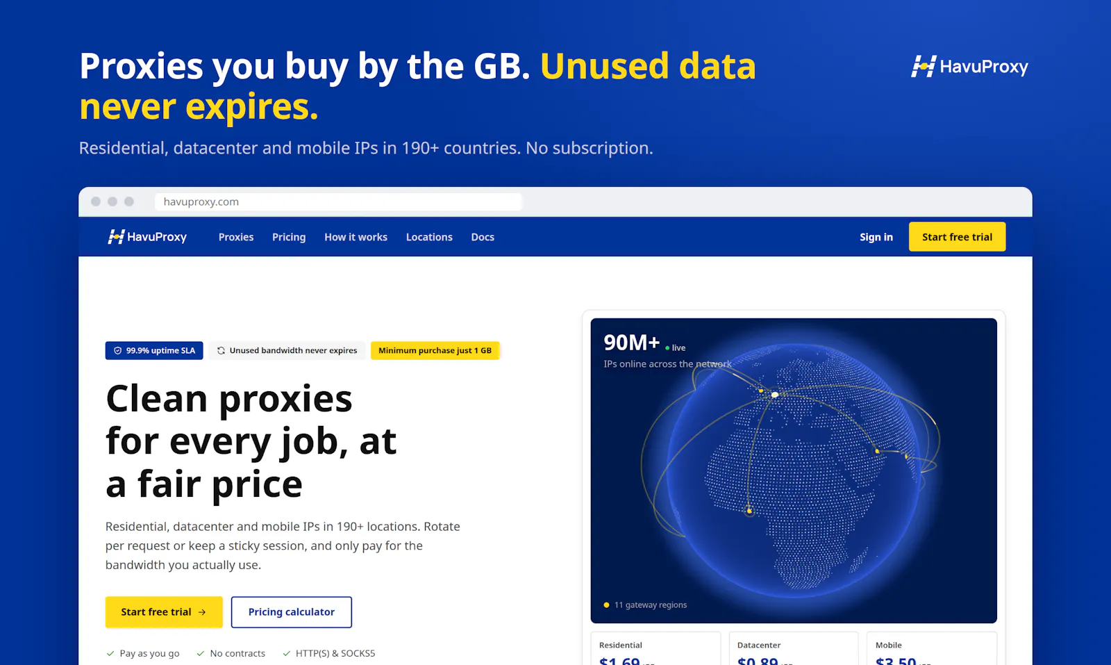 HavuProxy screenshot 1