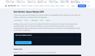 Bet Better Open Model API gallery image