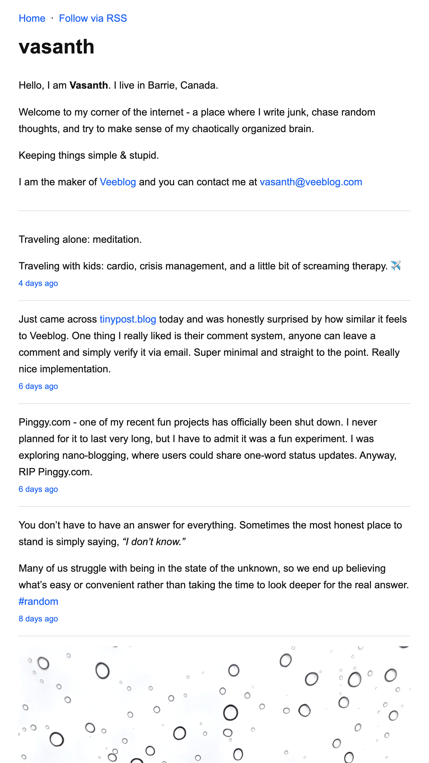 Veeblog - Screenshot 3 showing product features and functionality