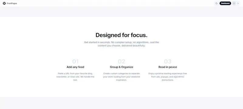 Frontpage screenshot 6