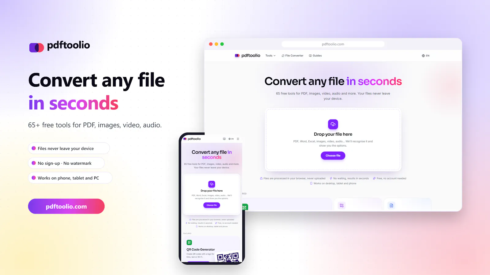 Pdftoolio.com screenshot 1