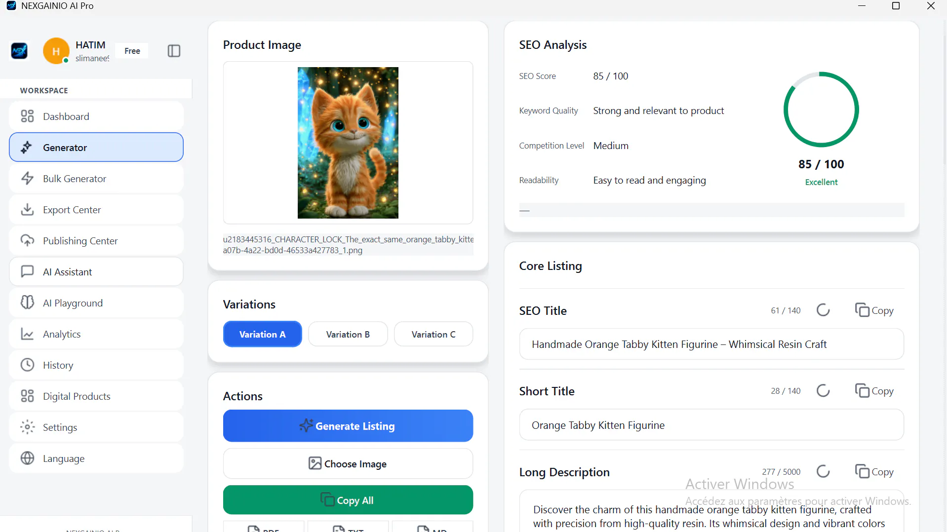 NEXGAINIO AI Pro gallery image