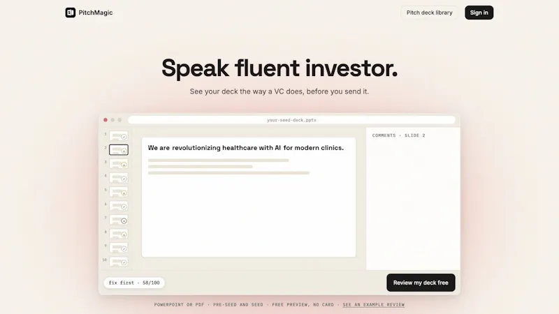 PitchMagic screenshot 1 (video preview)