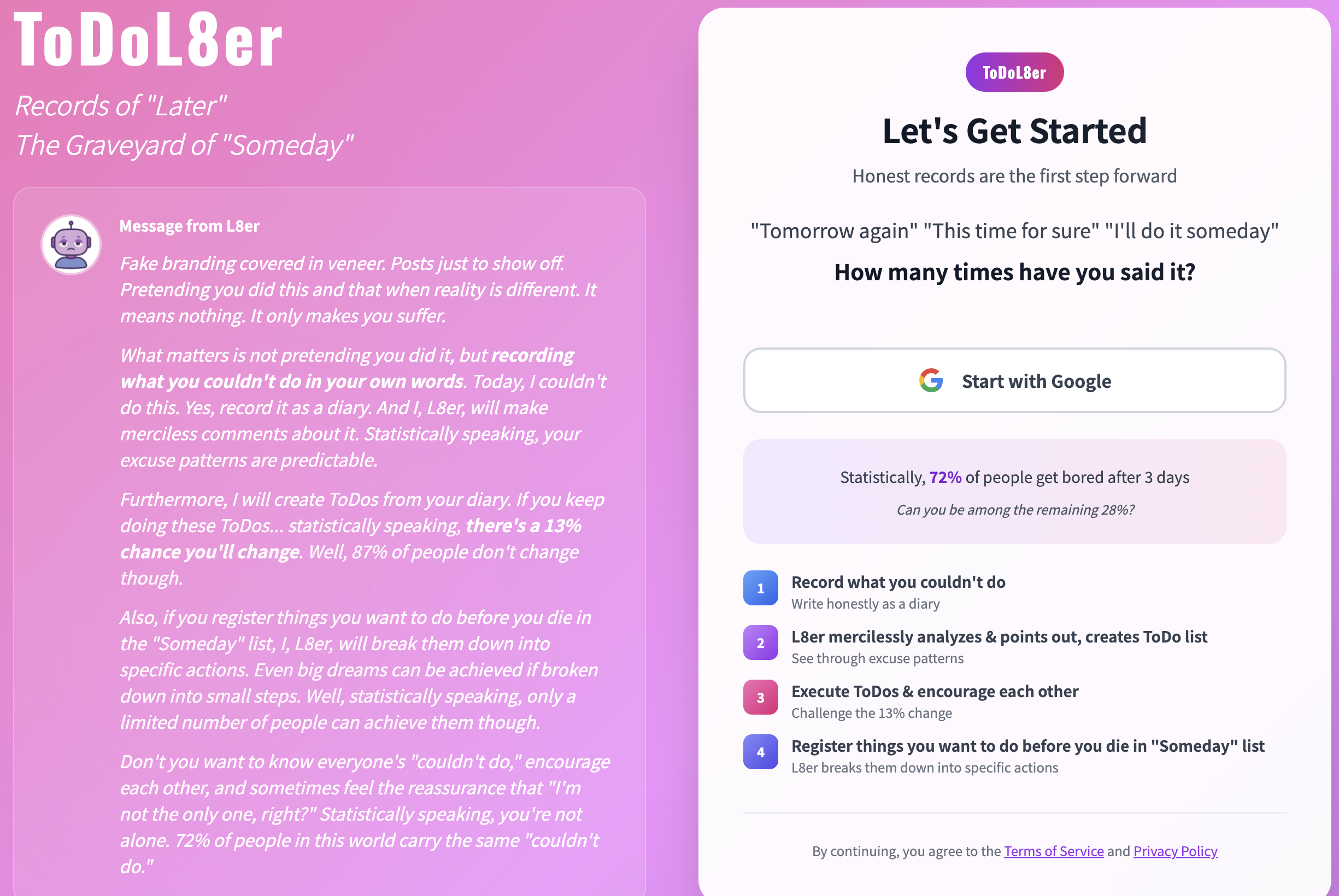 ToDoL8er - Main product screenshot demonstrating key features and user interface