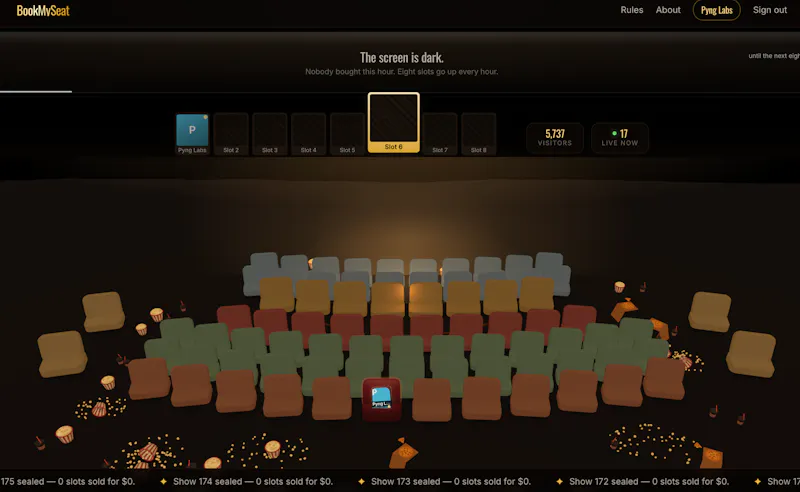 BookMySeat - book your seat screenshot 1