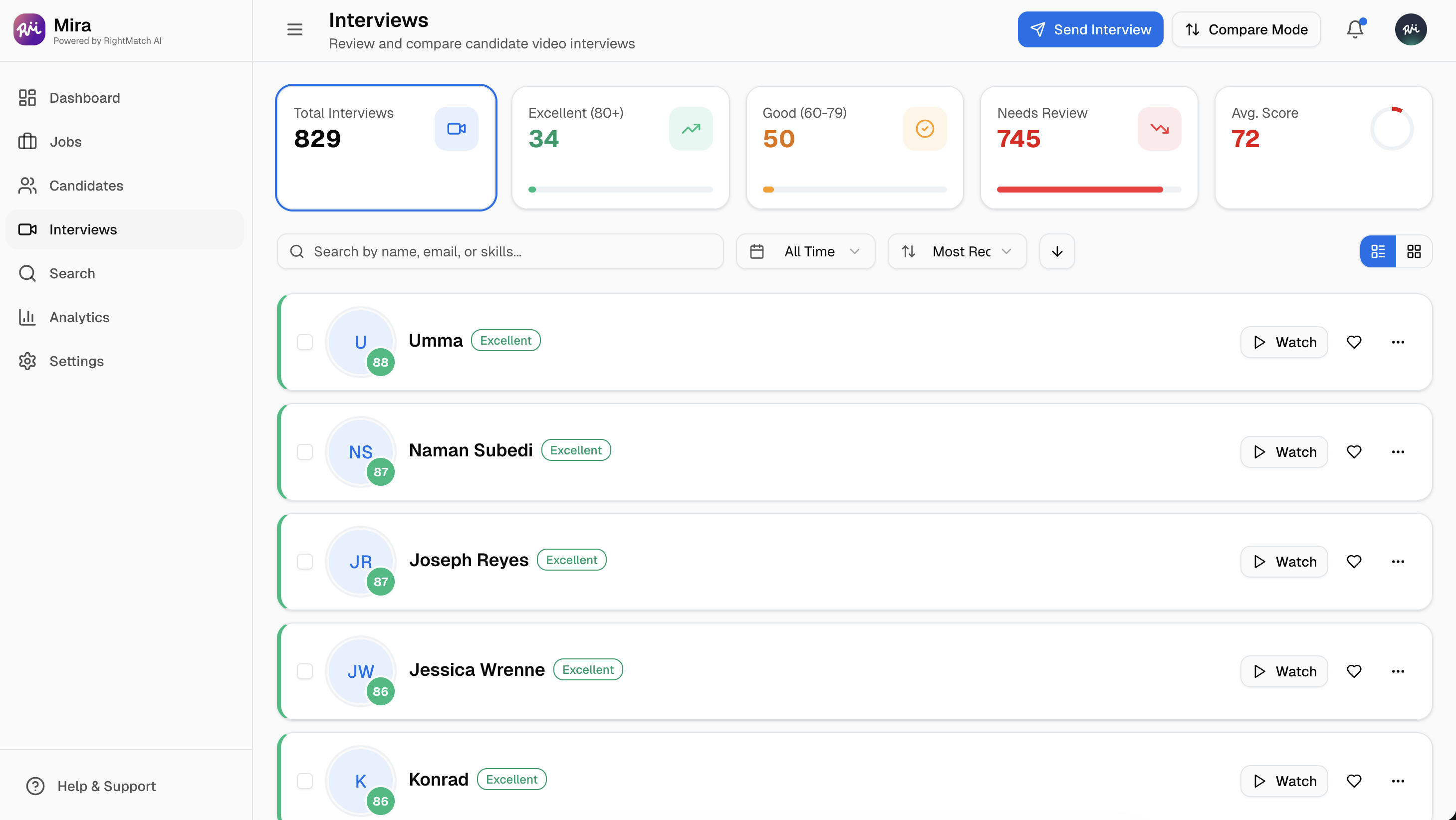 Mira by RightMatch - Screenshot 4 showing product features and functionality