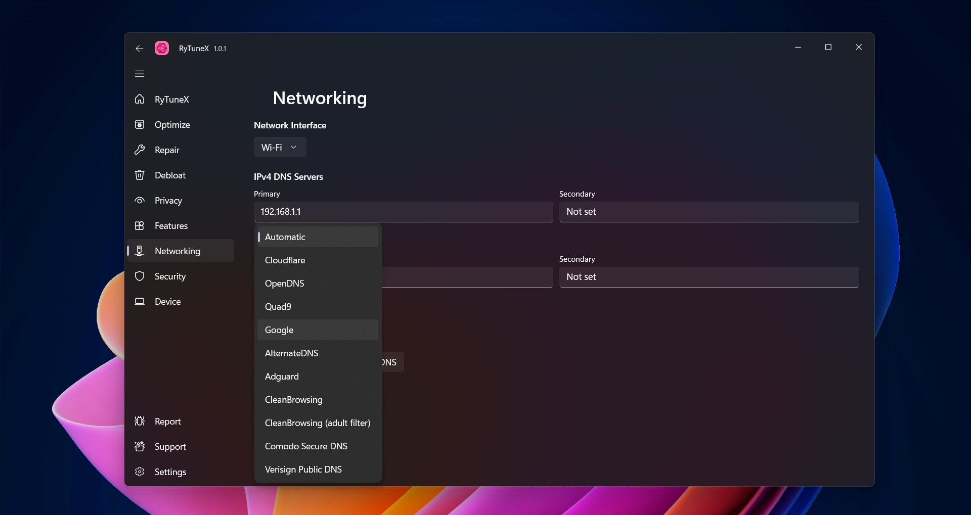 وسائط Rytunex - Windows 10 و 11 Optimizer |تعزيز الأداء والخصوصية 16