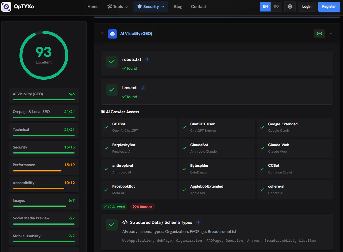 OpTYXo screenshot