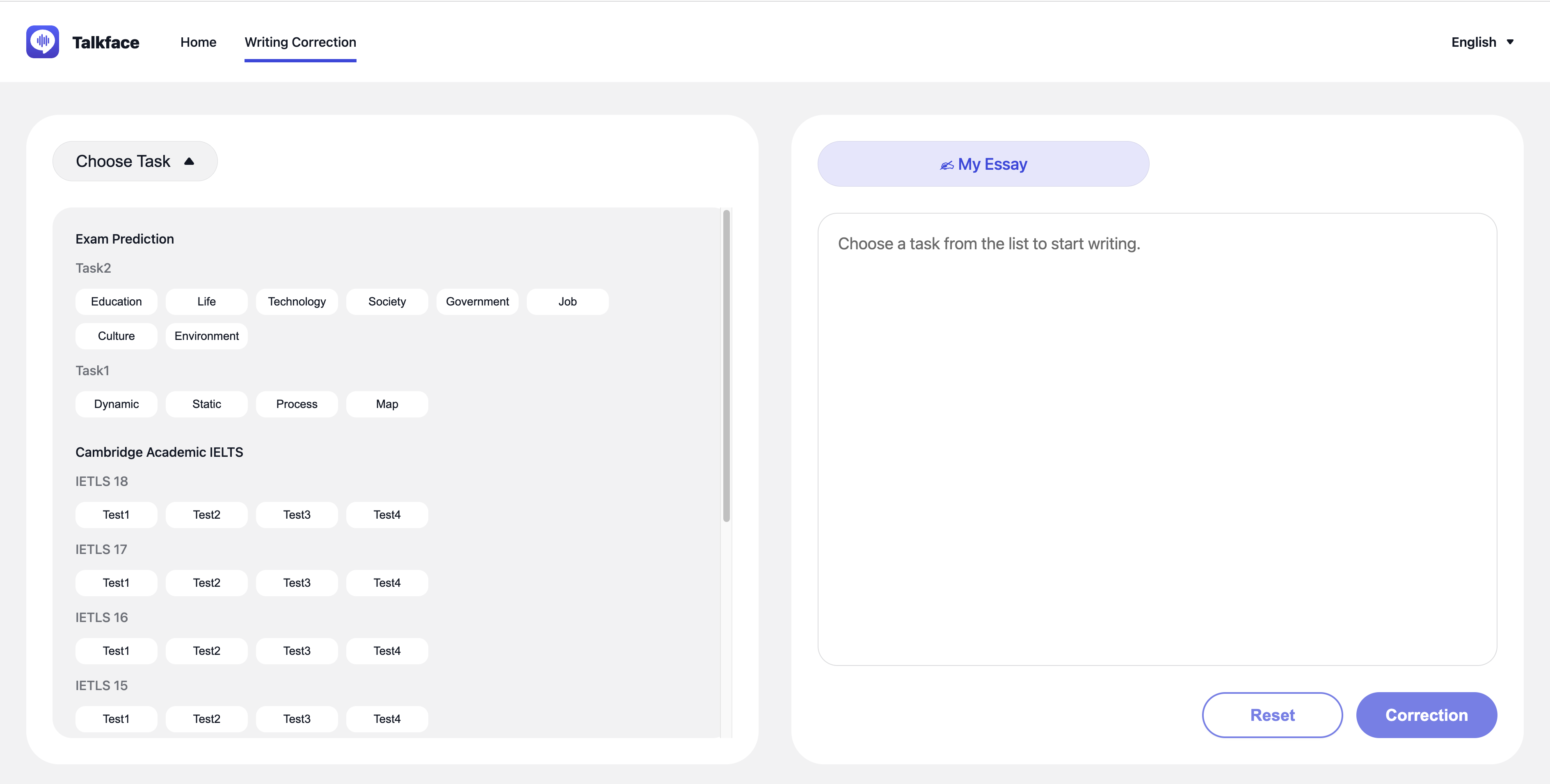 AI IELTS SCHRIJVEN ASSISTANT - 1 Klik op IELTS schrijven essaycorrectie en polijsten media 2