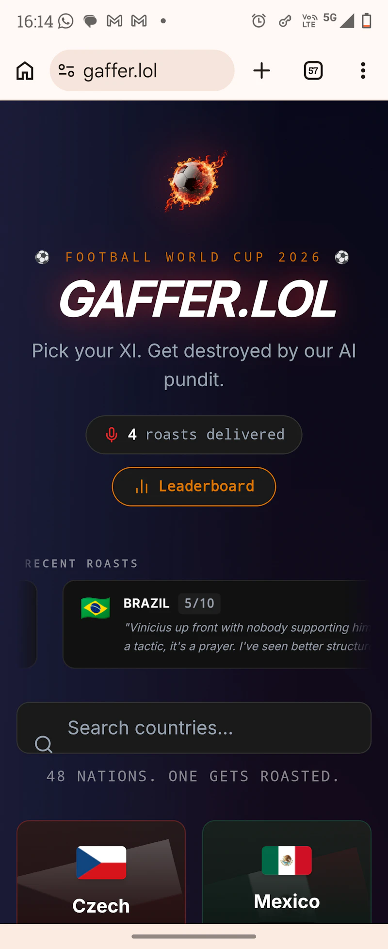 Gaffer.lol screenshot 1